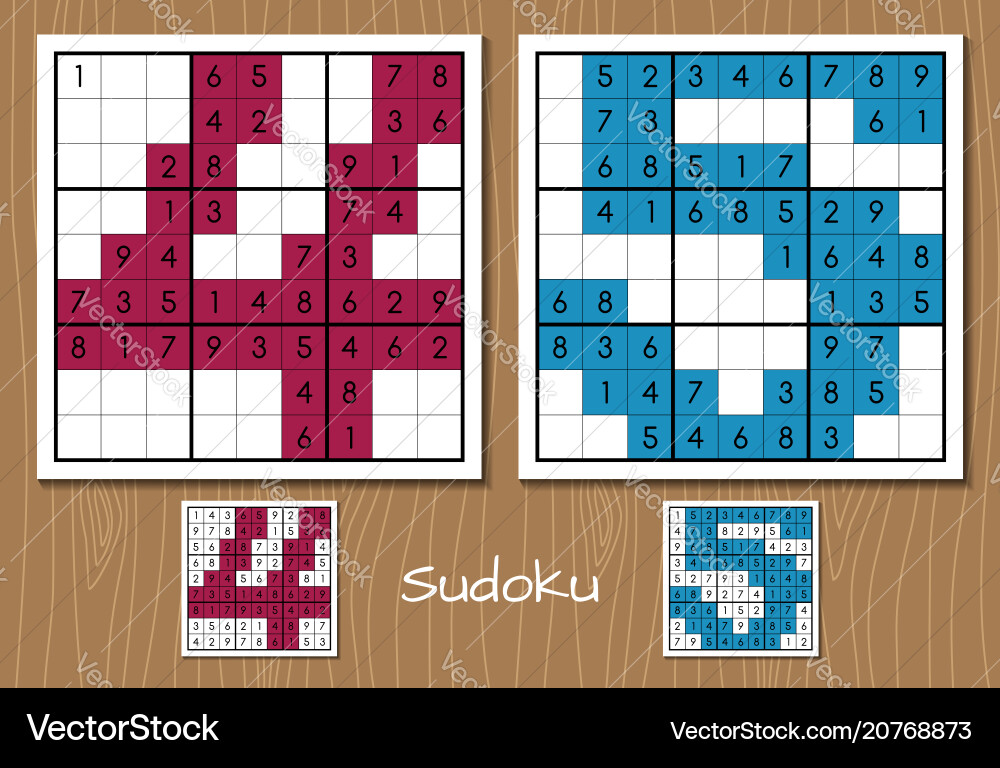 Sudoku game with the answers 4 5 numbers Sudoku game with the answers 4 5 numbers Vector Image