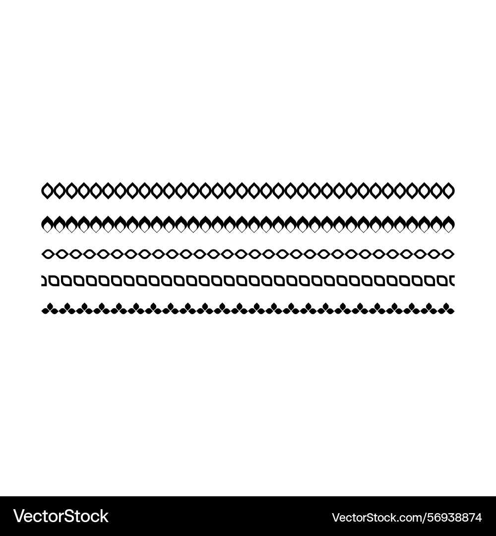 Border frame icon divider horizontal line shape Border frame icon divider horizontal line shape vector image