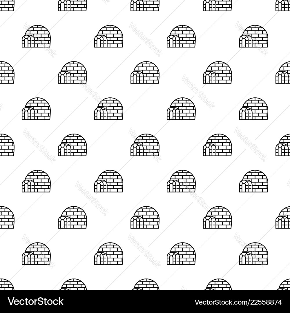 Eskimo igloo pattern seamless Eskimo igloo pattern seamless vector image