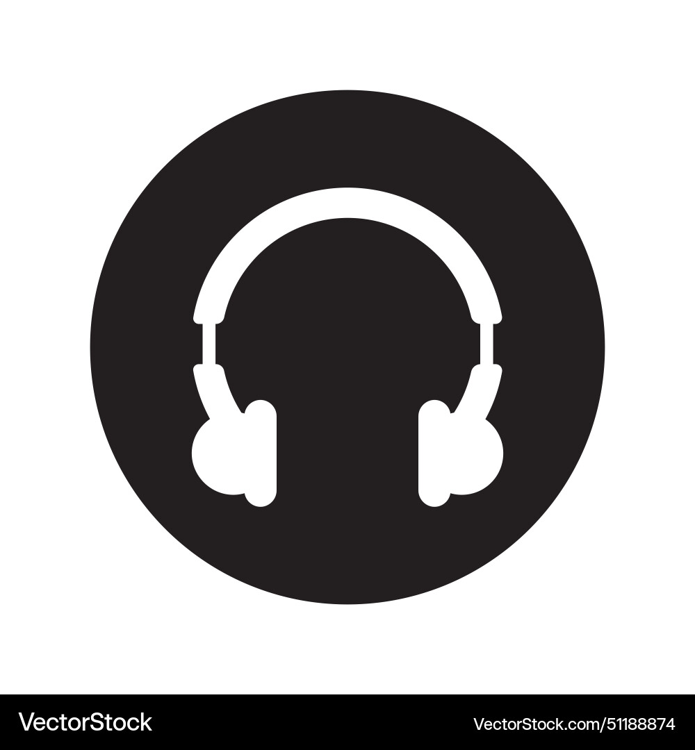 Headphone icon Royalty Free Vector Image - VectorStock