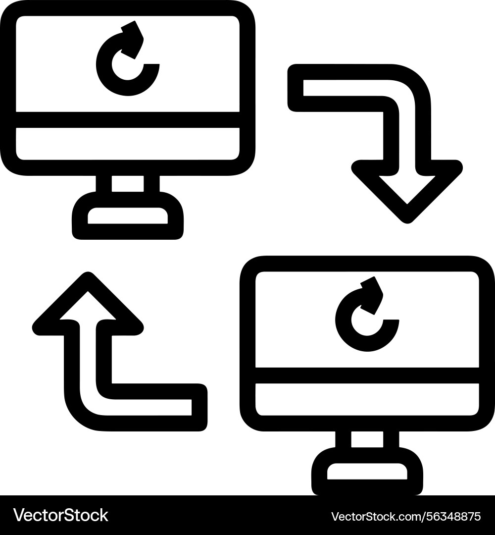 Computer icon symbol image Vector Image