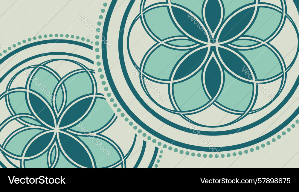 Elegant geometric circular pattern design Vector Image
