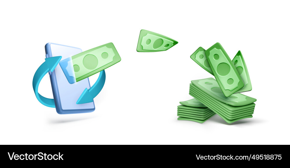 Investment online making money from smartphone Investment online making money from smartphone vector image