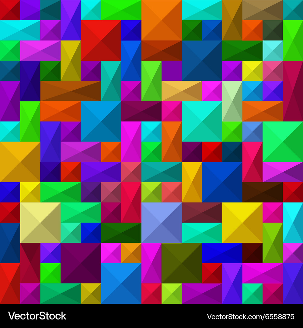 Modern Geometric Square Pattern Vector Image