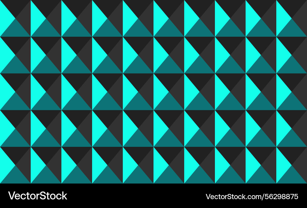 Teal & Gray Triangular Pattern vector image