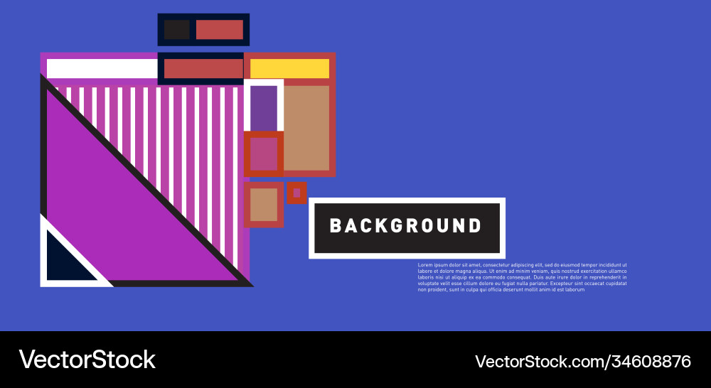 Abstract colorful rectangle background for banner vector image