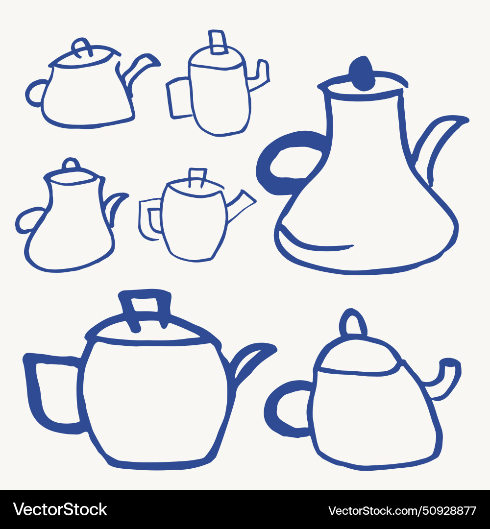 Blue jug outline Blue jug outline vector image