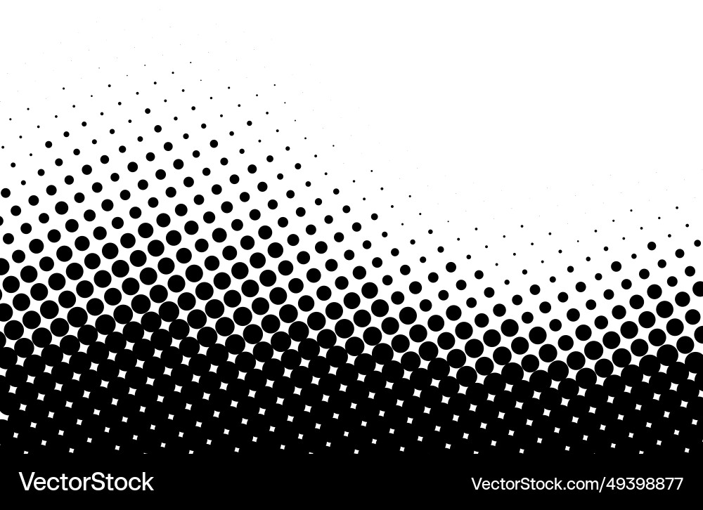 Dot pattern halftone gradient wavy background Dot pattern halftone gradient wavy background vector image
