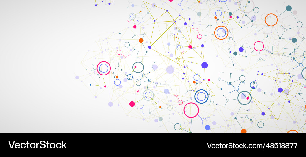 Geometric abstract background with connected line Geometric abstract background with connected line vector image