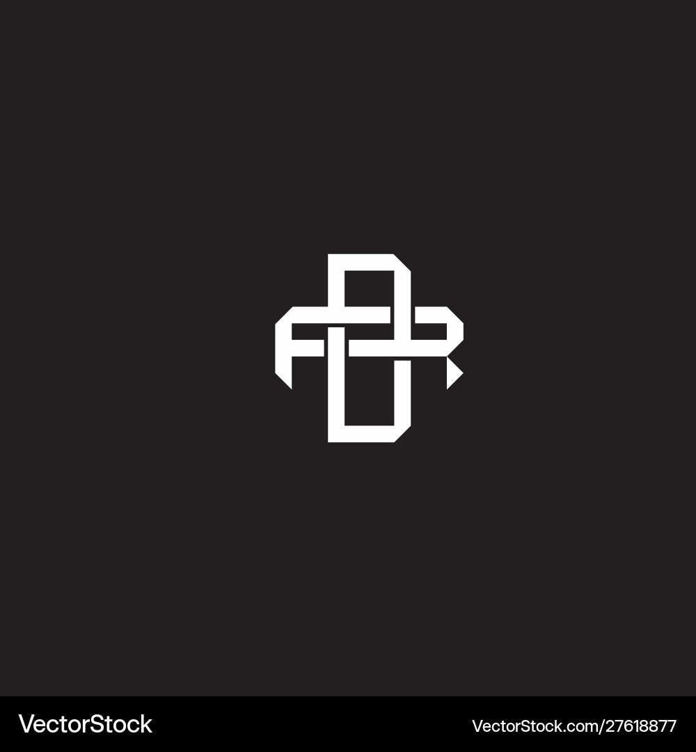 Overlapping Initial Monogram Logo vector image