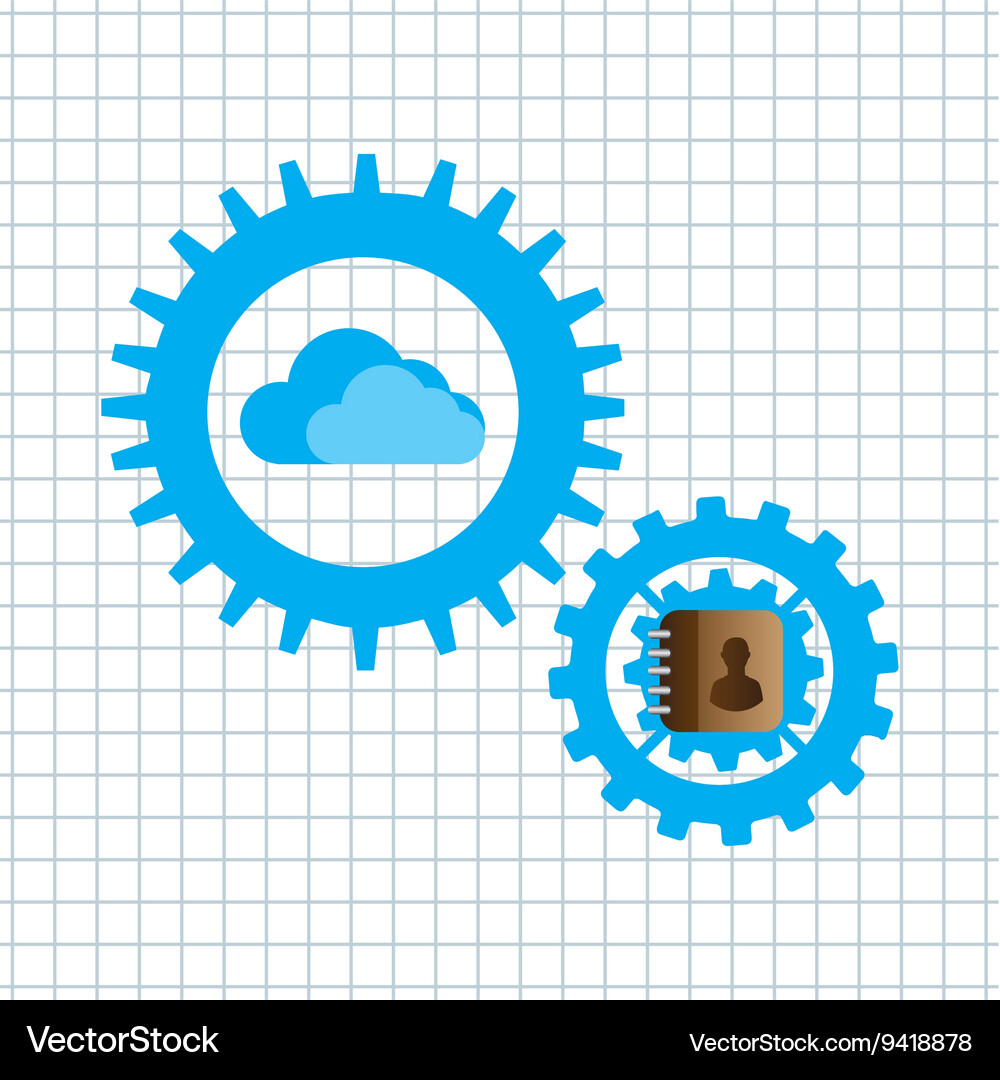 Cloud computing design Vector Image