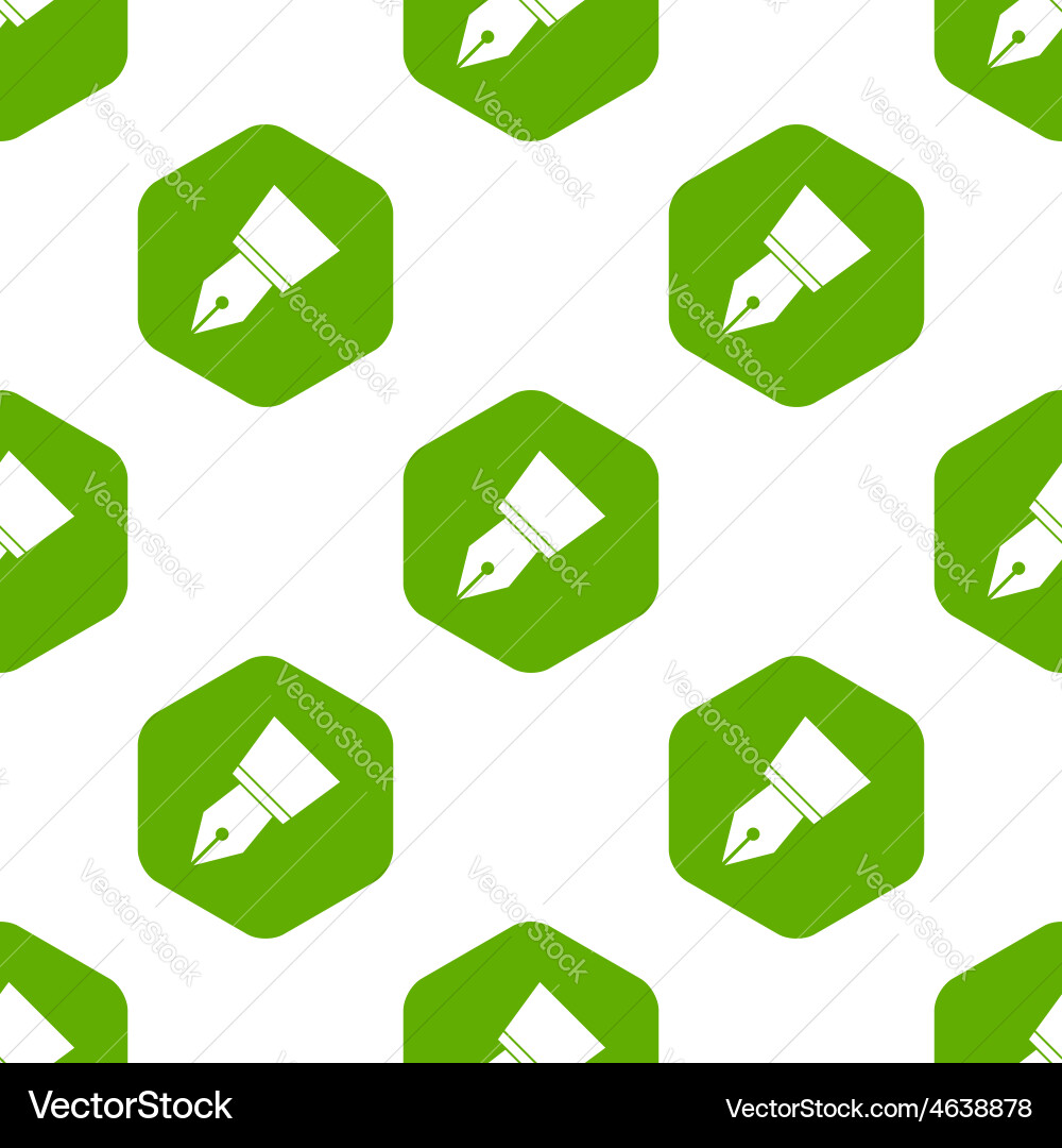 Ink pen nib pattern vector image