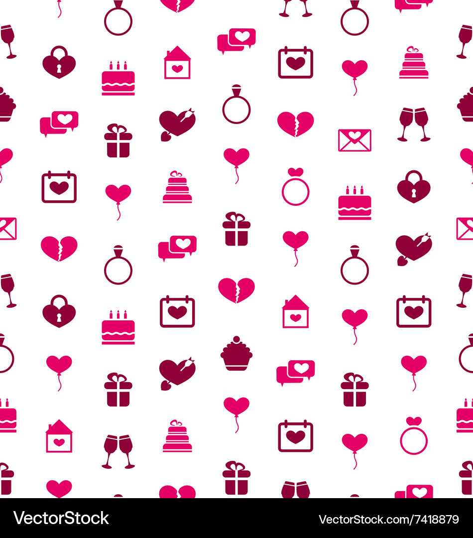 Seamless background with traditional objects Vector Image