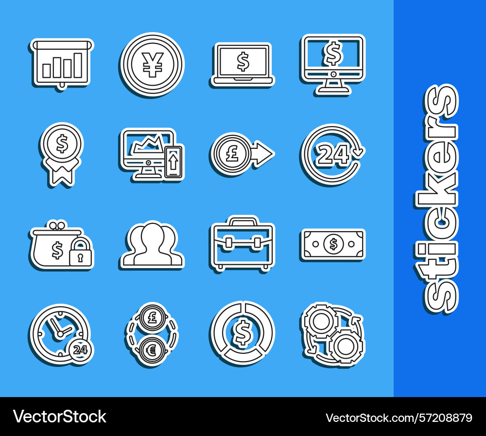 Set line gear and arrows as workflow process Set line gear and arrows as workflow process vector image