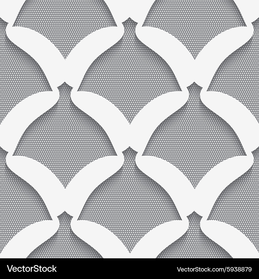 White simple shapes on gray textured pattern Vector Image
