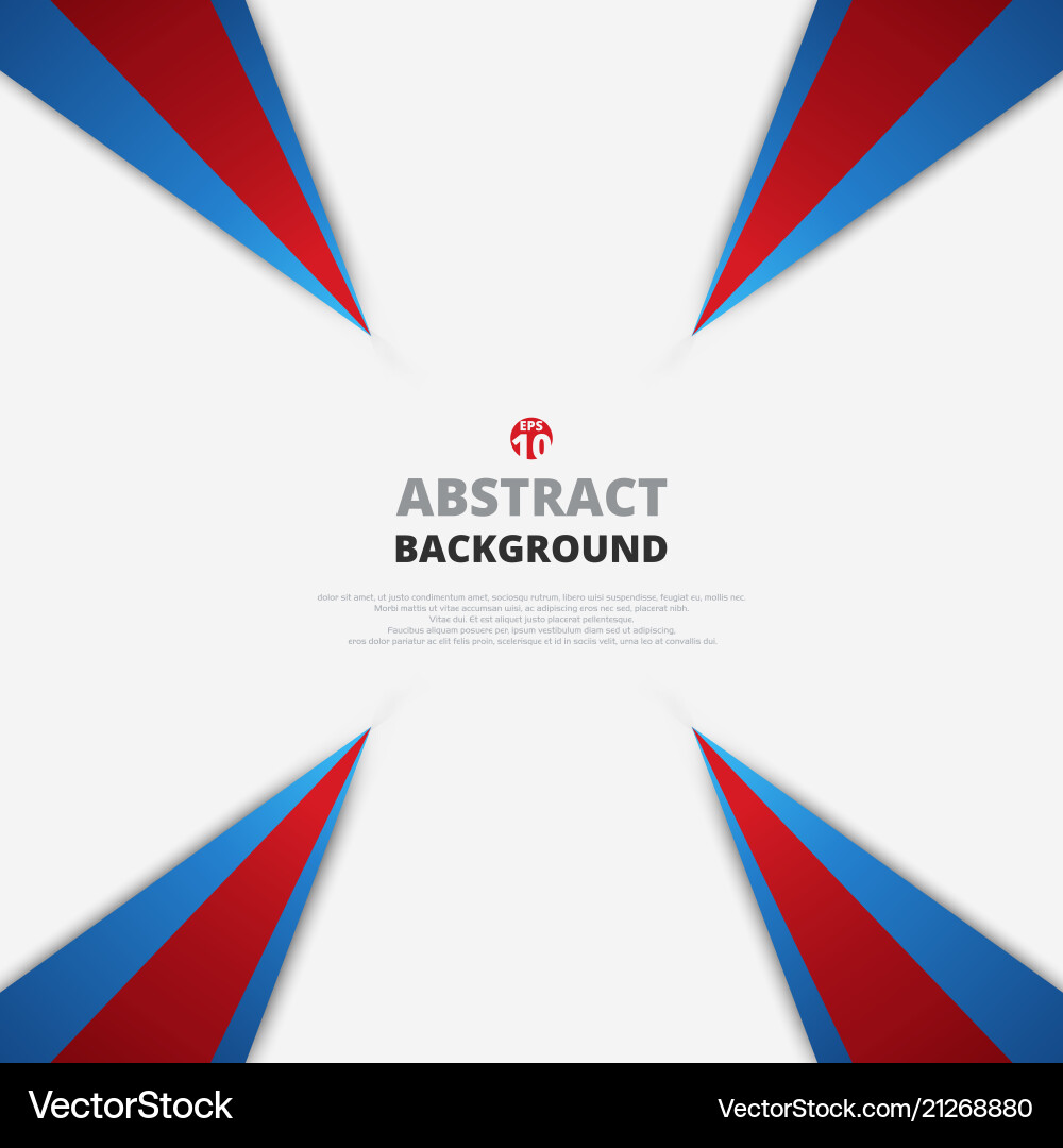 Dynamic Red and Blue Geometric Pattern Vector Image