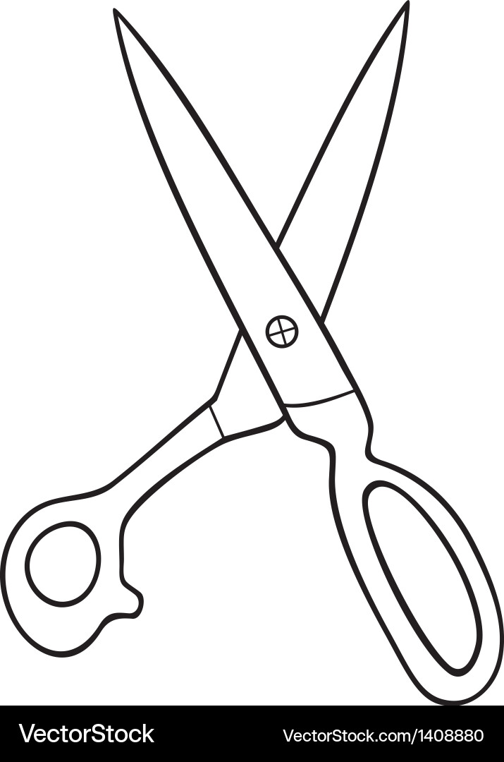 Scissors vector image