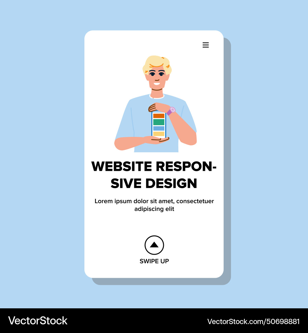 Web website responsive design Web website responsive design vector image