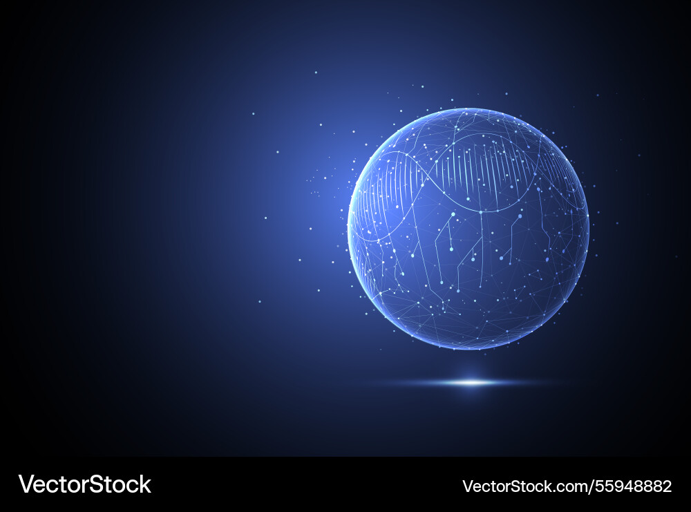 Abstract science circle template background Abstract science circle template background vector image