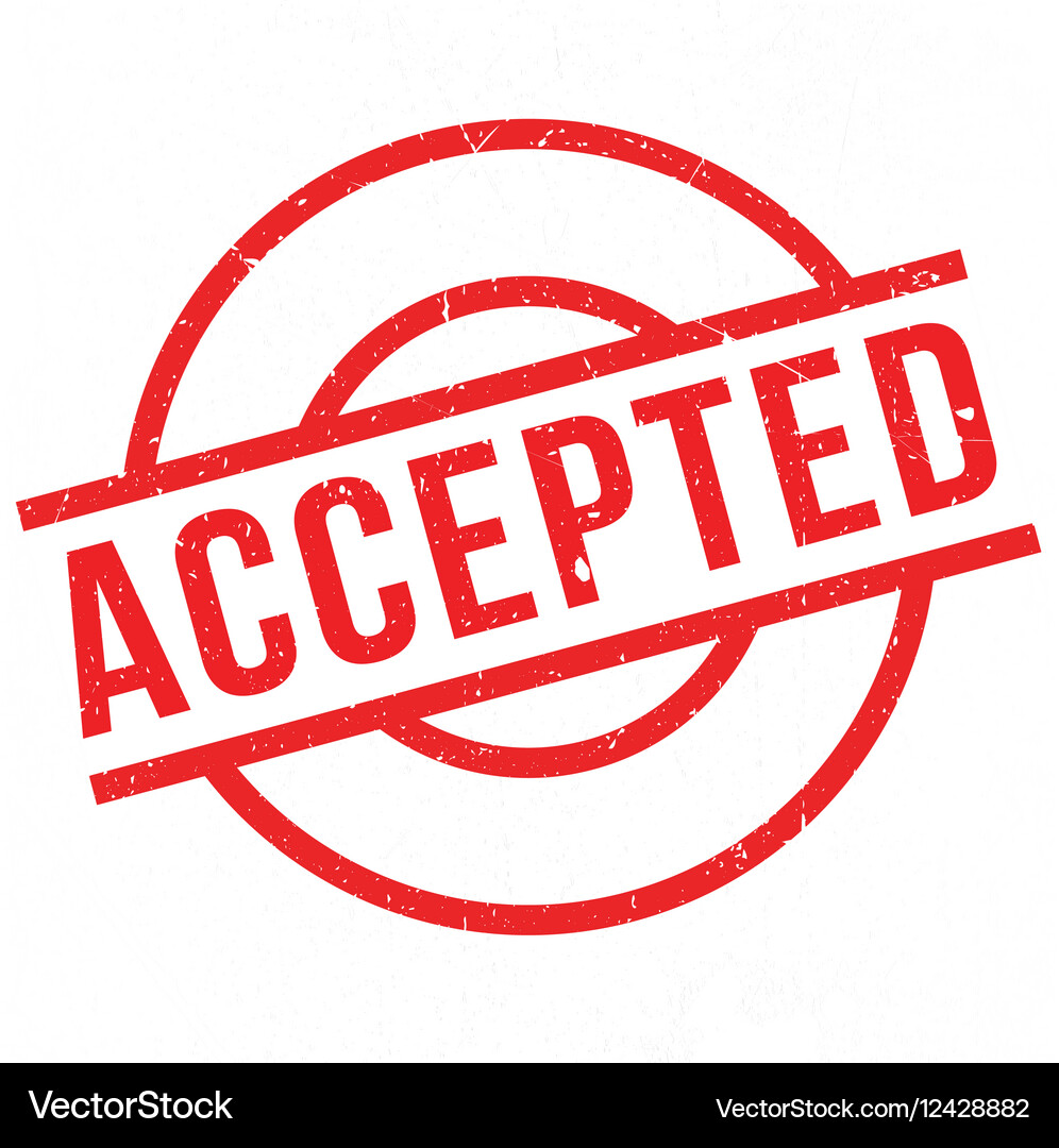 Accepted rubber stamp – Royalty-Free Vector | VectorStock, image size:996x1080