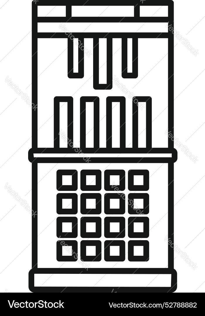 Big data center server room hosting icon showing Big data center server room hosting icon showing Vector Image