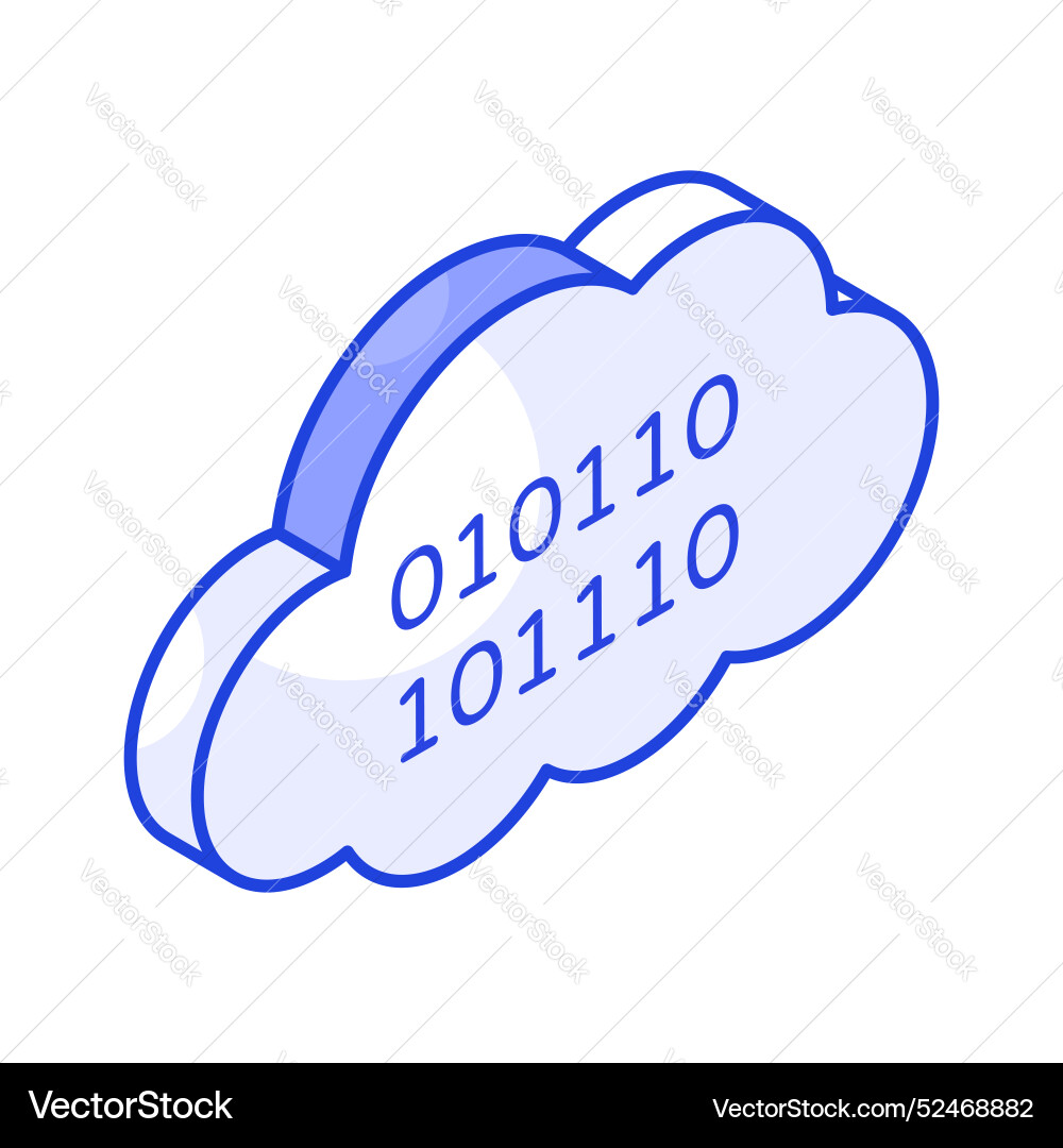 Cloud coding Vector Image