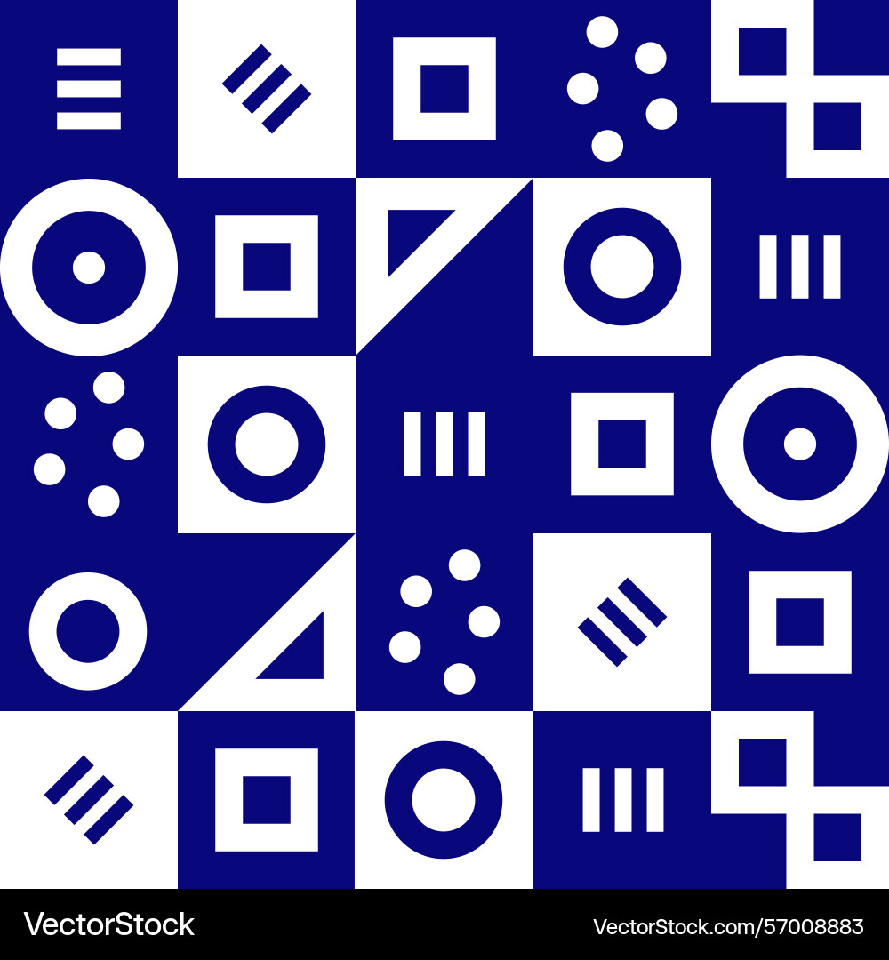 Abstract geometric pattern shapes set vector image