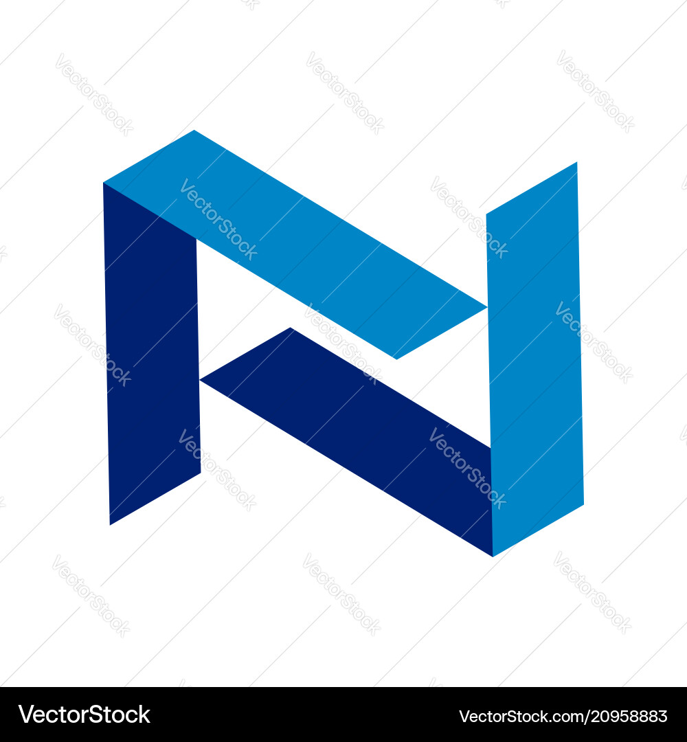 Abstrakte anfängliche n Symbol-Logo-Design Abstrakte anfängliche n Symbol-Logo-Design vektorbild