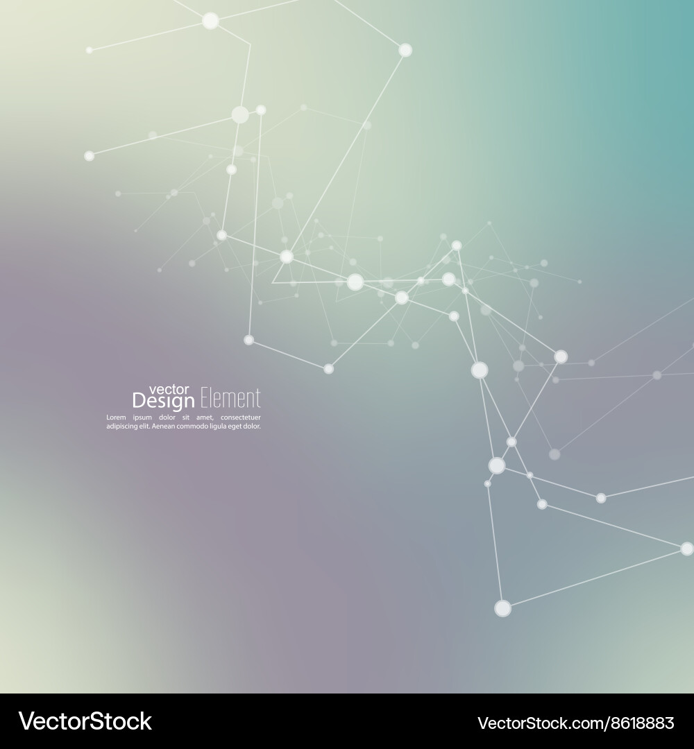 Modern Network Abstract Background vector image