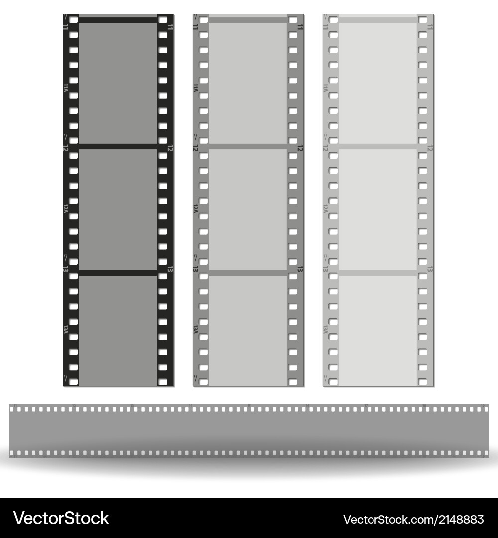 Set of films pattern background vector image