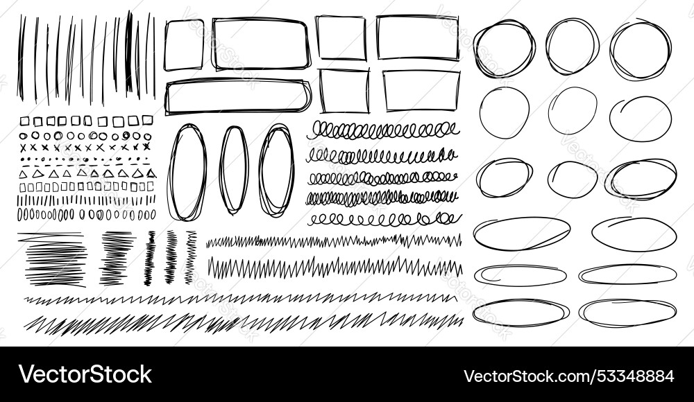 Arrows circles and abstract doodle icon in hand Arrows circles and abstract doodle icon in hand vector image