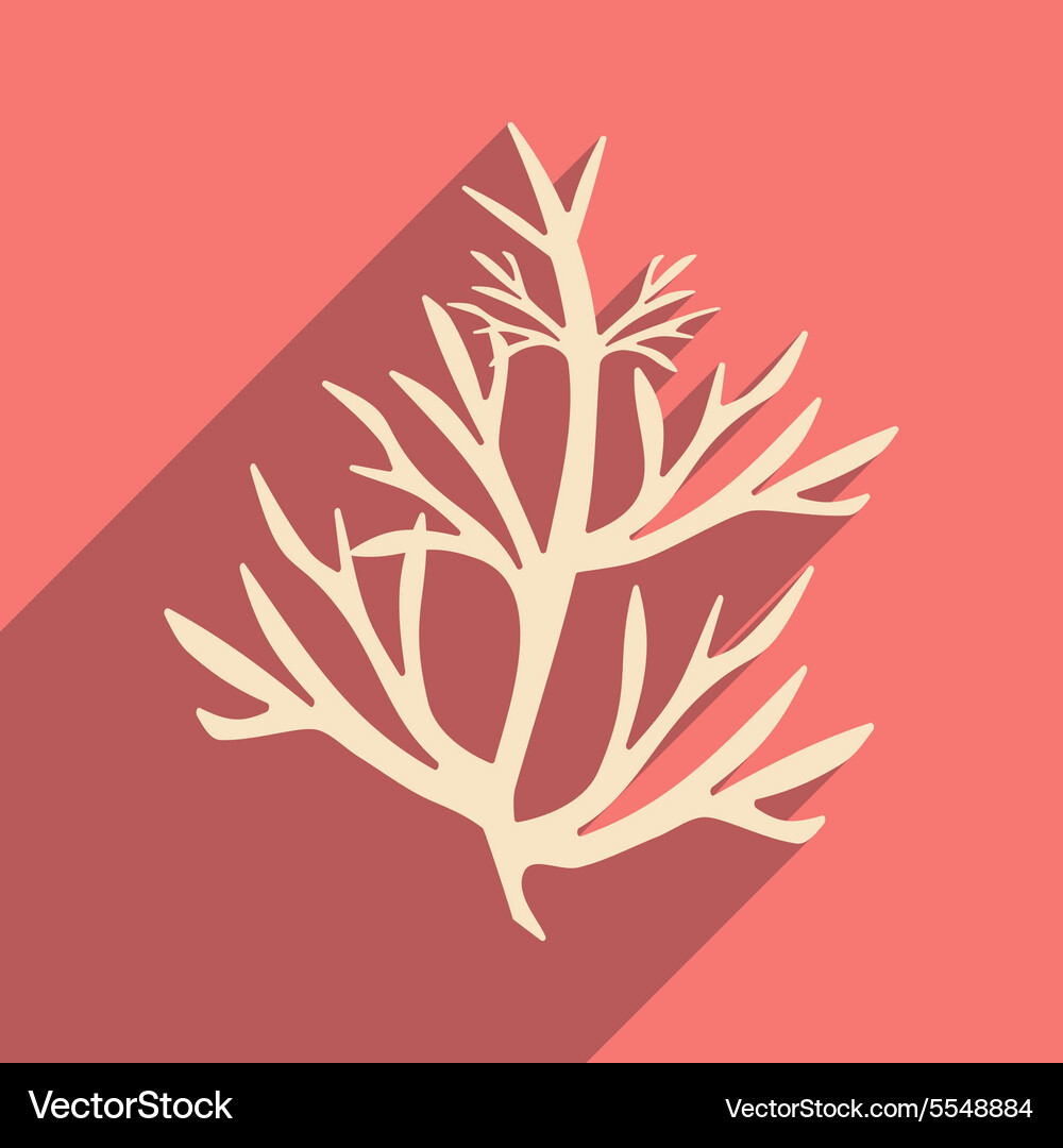 Flat with shadow icon and mobile application Vector Image
