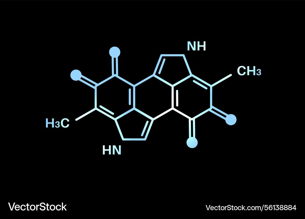 Melanin chemische Formel Melanin chemische Formel vektorbild