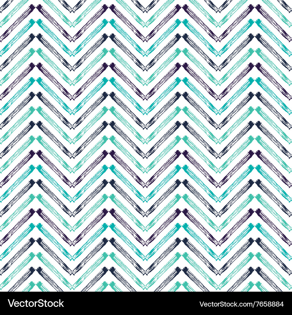 Zigzag Brushstroke Pattern Vector Image