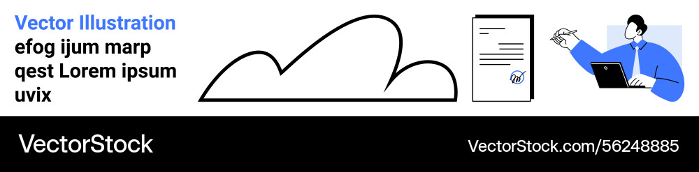 Cloud storage with document sharing and remote vector image