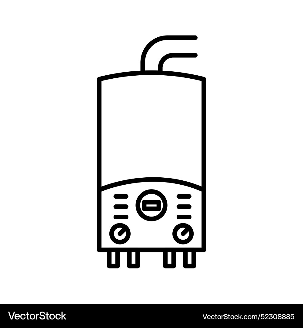 Elektrische Heizkessel Icon lineare Logo Marke Elektrische Heizkessel Icon lineare Logo Marke vektorbild