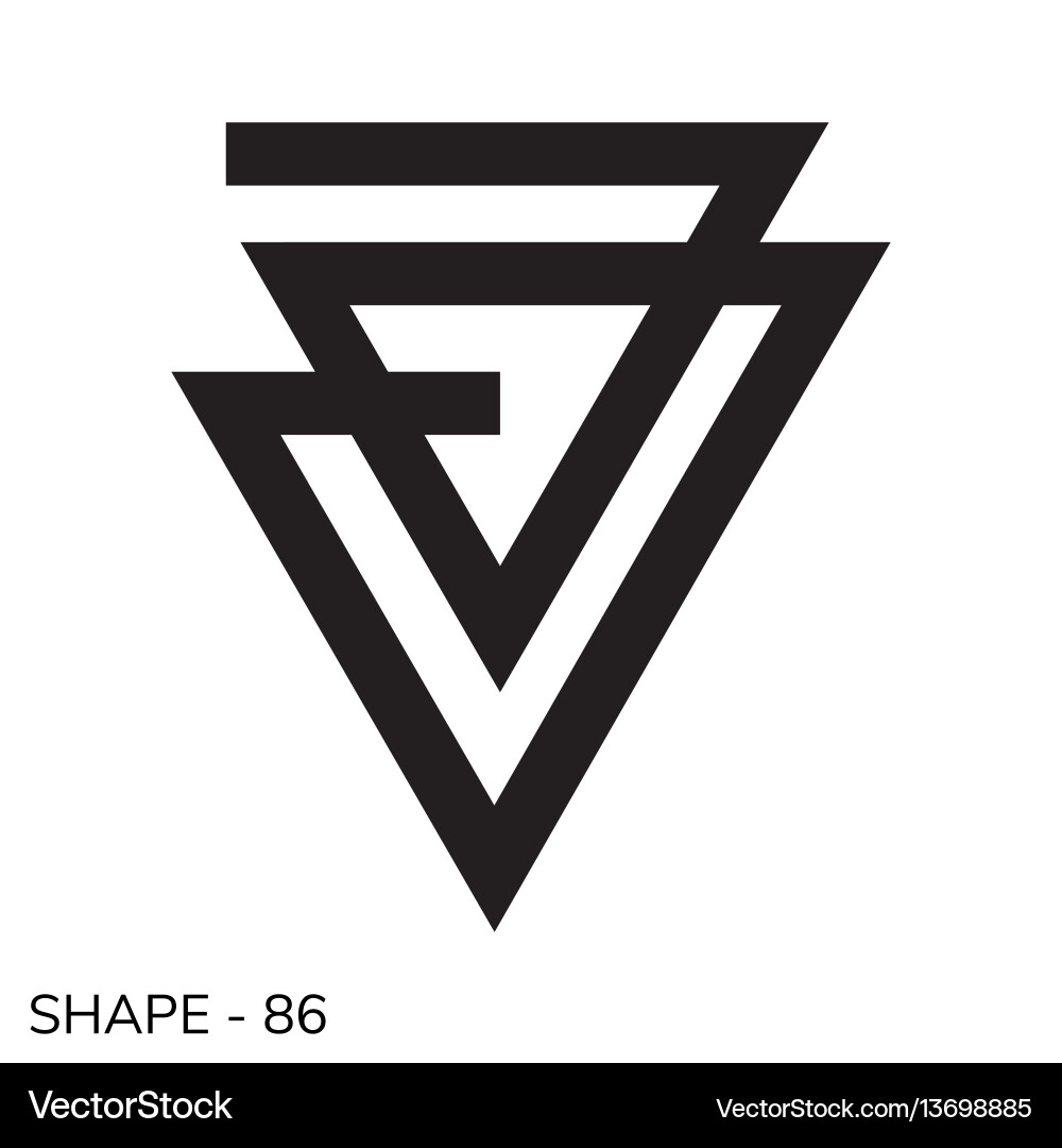Minimal Geometric Shape vector image