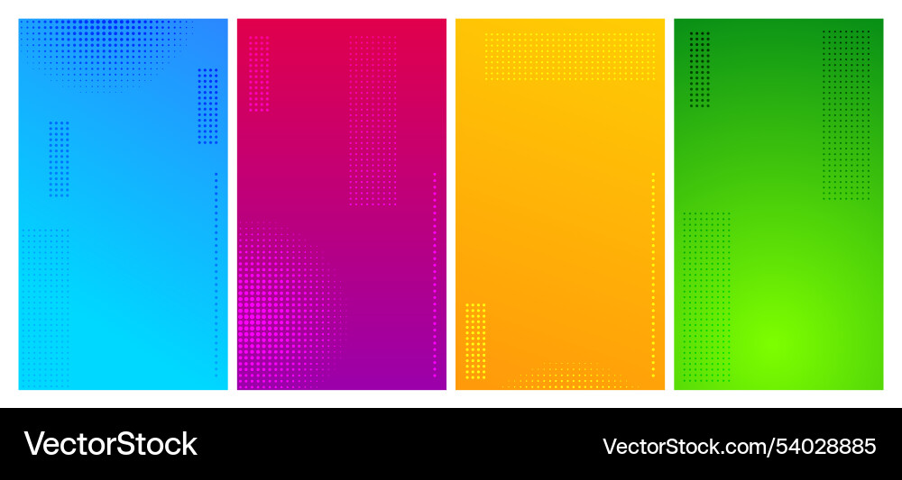 Set of abstract gradient geometric backgrounds Set of abstract gradient geometric backgrounds Vector Image