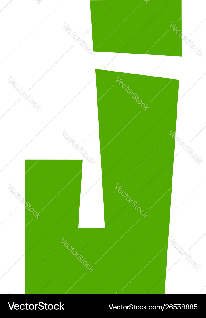 Simple font alphabet cuted from colored paper Vector Image