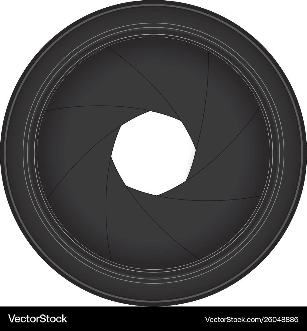 Camera Aperture Shutter vector image