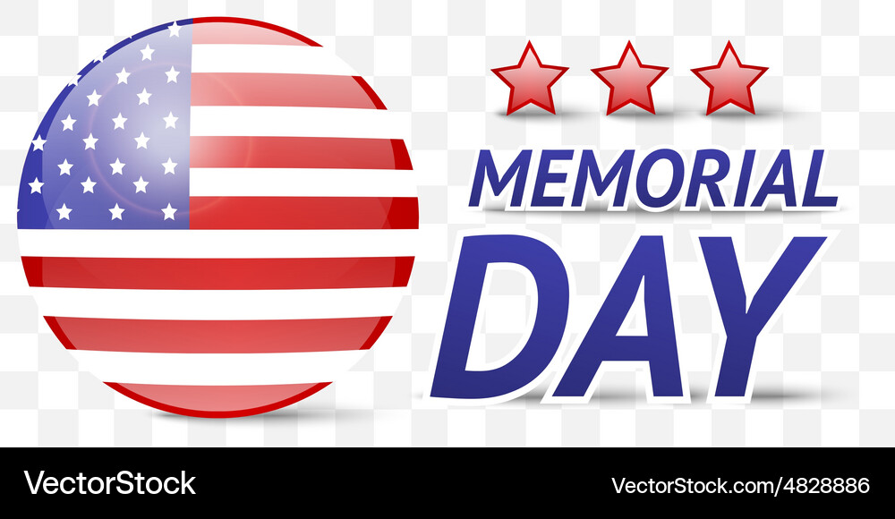 Memorial day Vector Image