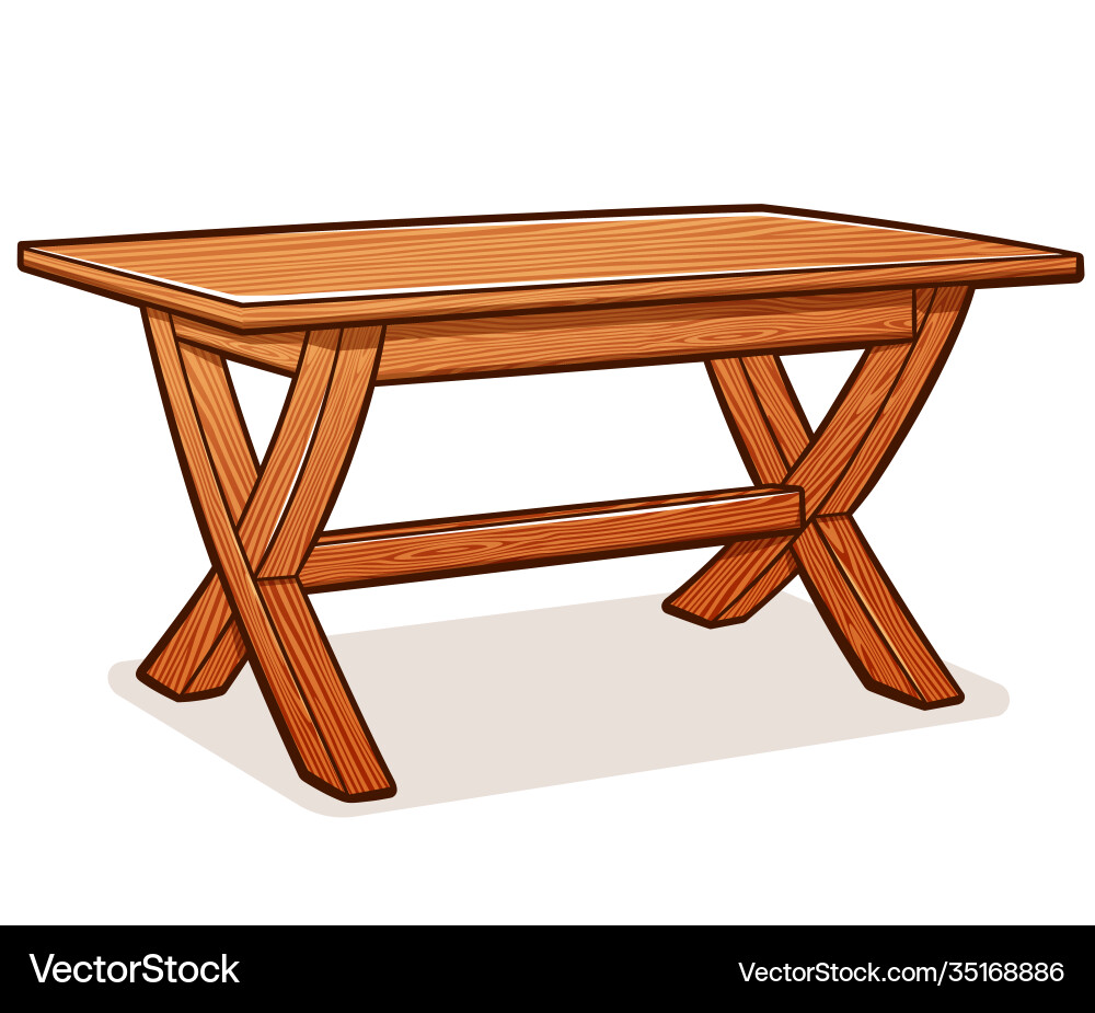 Table Wood Rectangle Vector Images (over 330)