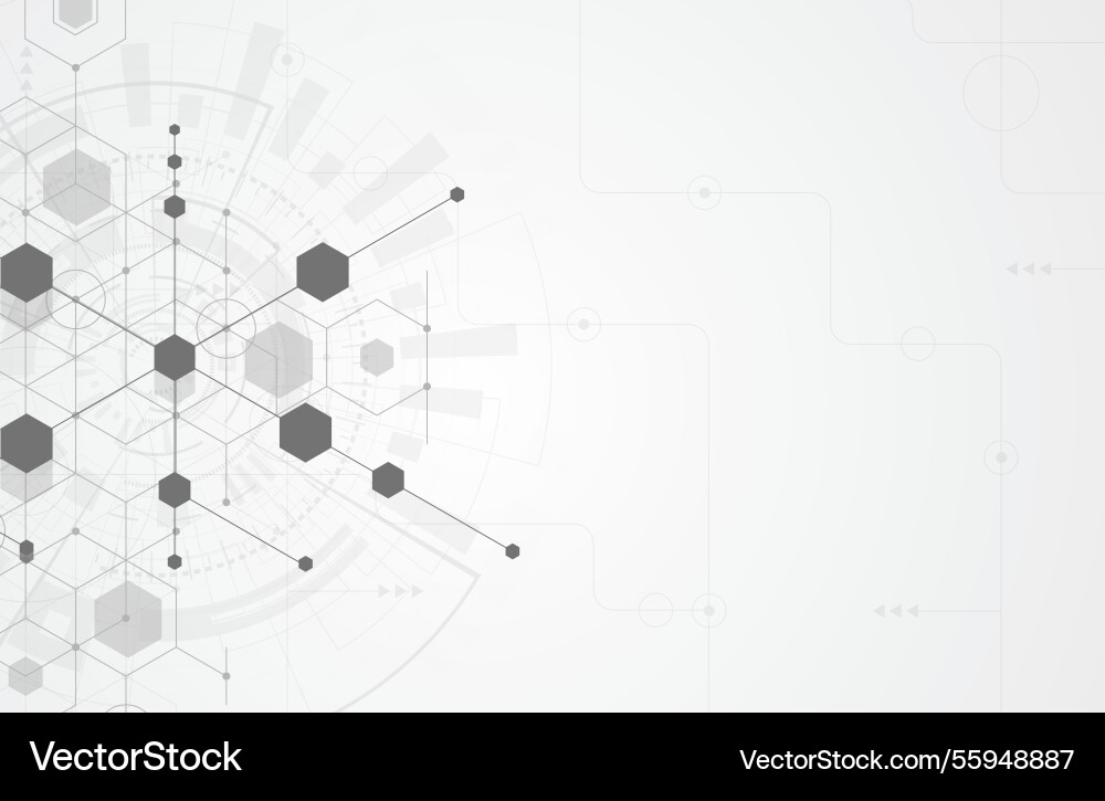 Abstract science template technology lines Abstract science template technology lines vector image