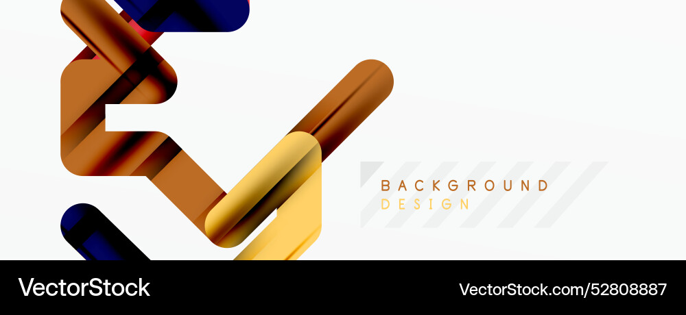 Dynamic colorful lines minimal abstract background Vector Image