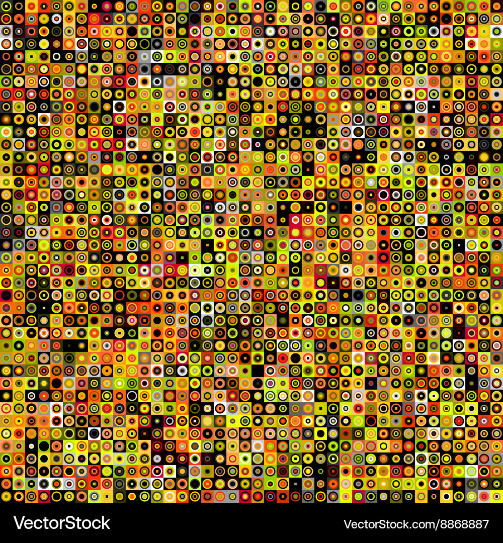Psychedelic Circle Pattern Vector Image