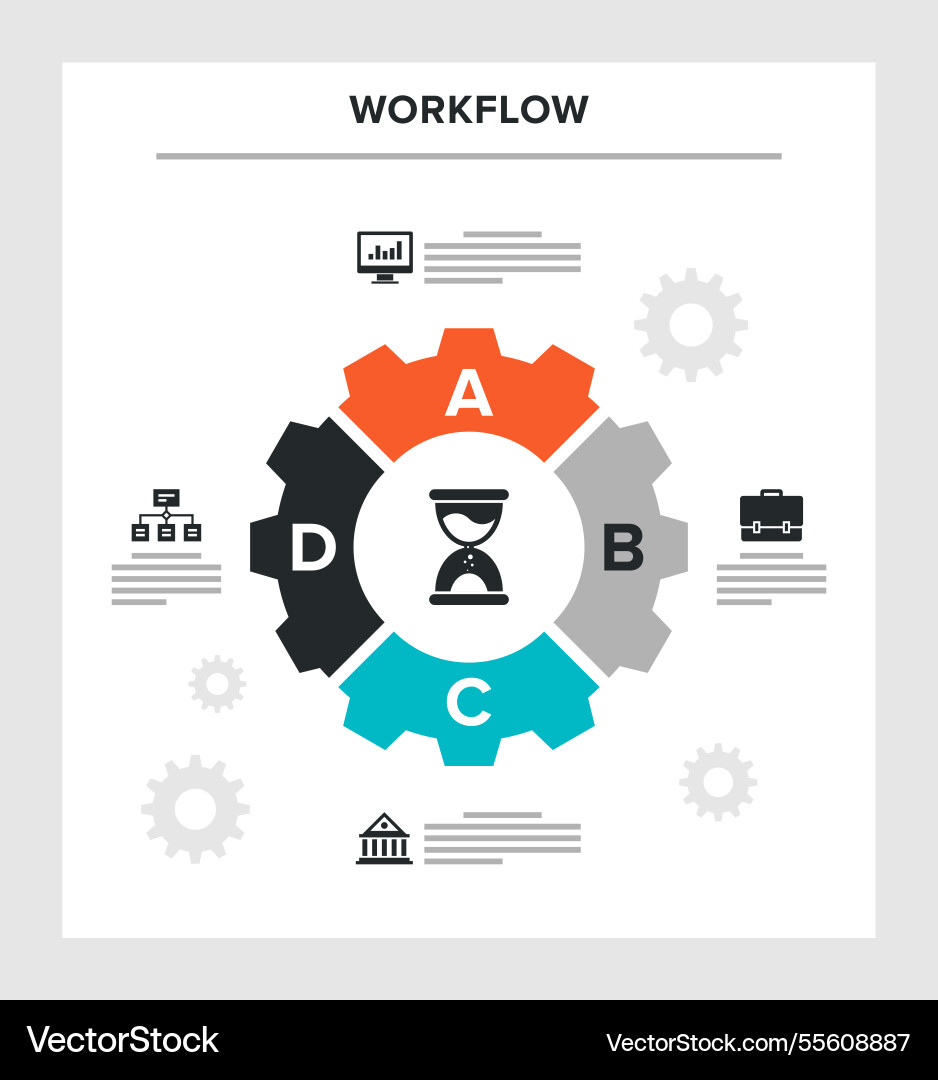 Workflow concept Workflow concept vector image