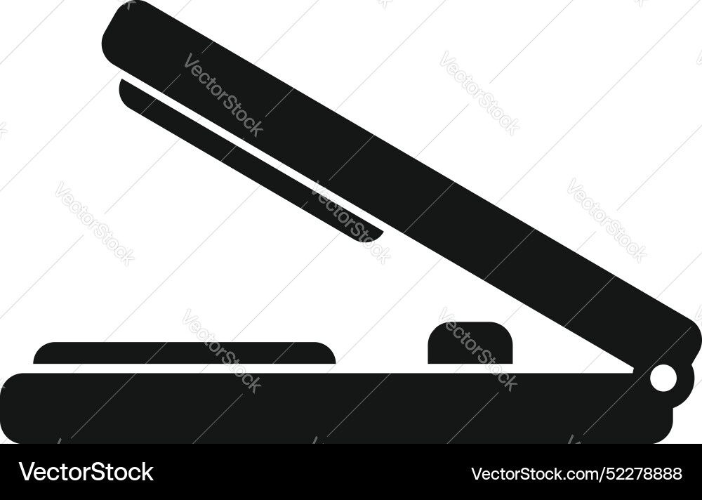 Open scanner scanning document icon simple style Open scanner scanning document icon simple style vector image