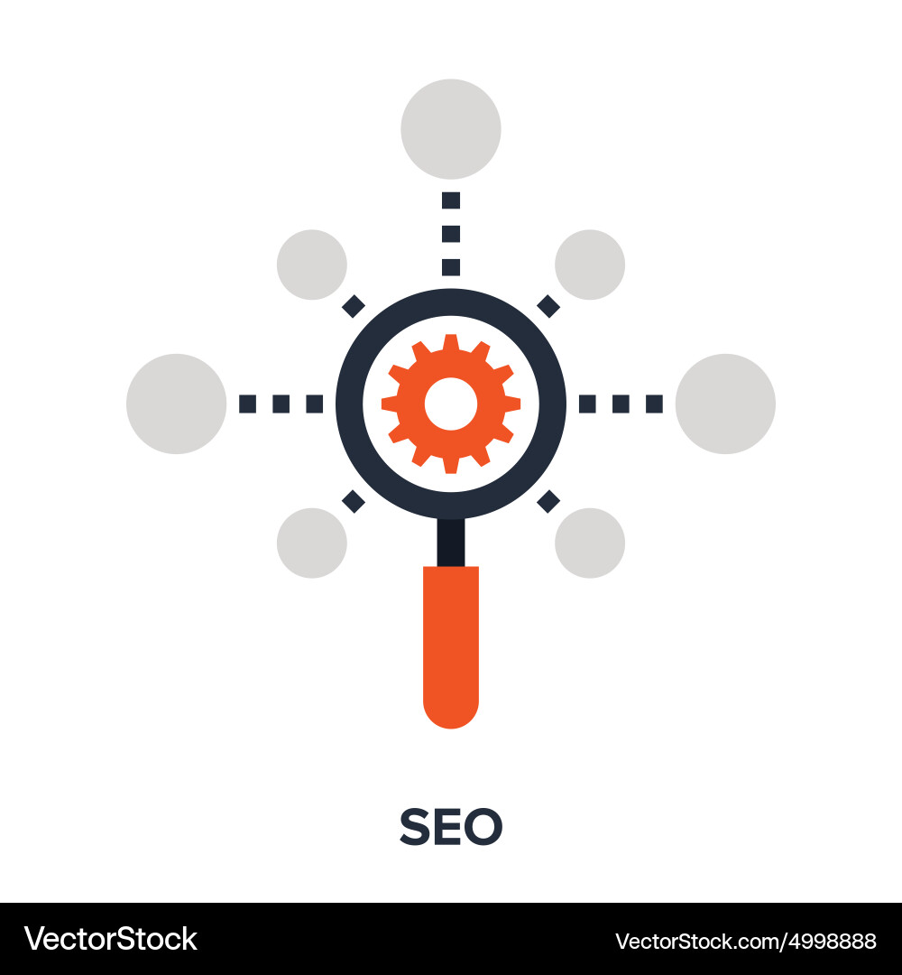 Search Engine Optimization Concepts vector image