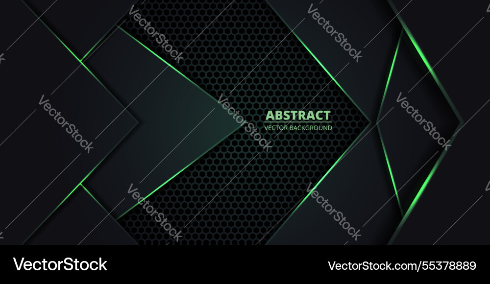 Abstract Hexagon Grid Background vector image