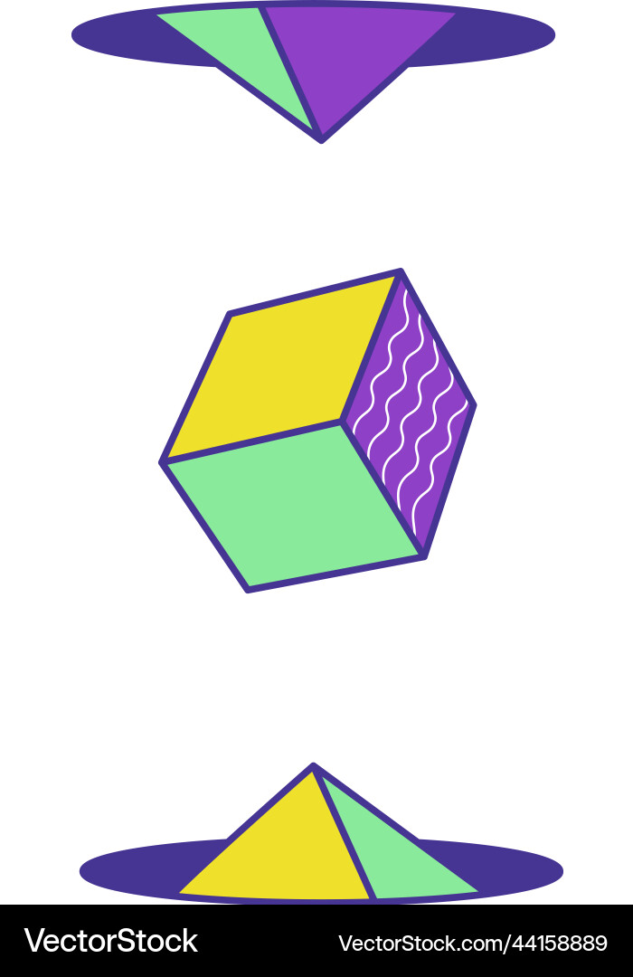 Geometric abstract shapes and forms composition Geometric abstract shapes and forms composition vector image